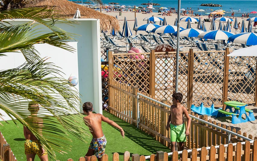 Spiaggia di sabbia sull'Adriatico